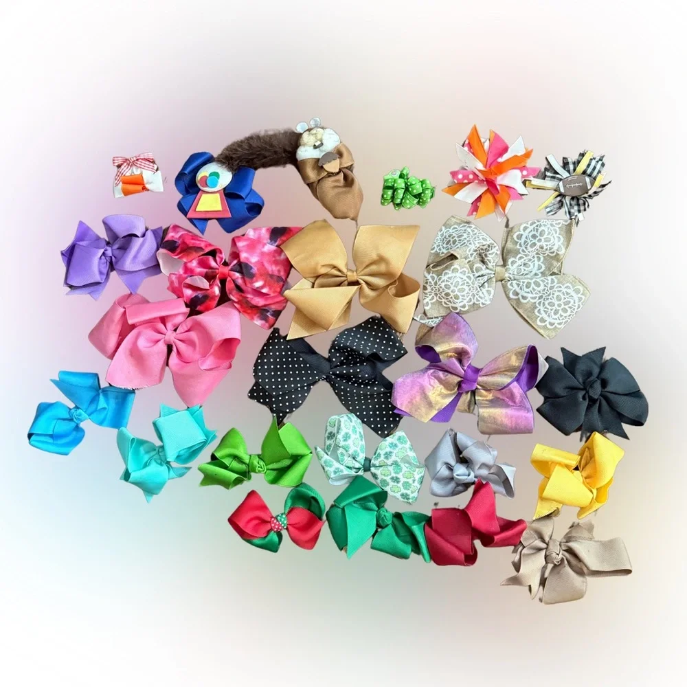 Colorful Hair‎ Bow Collection 24 Pieces